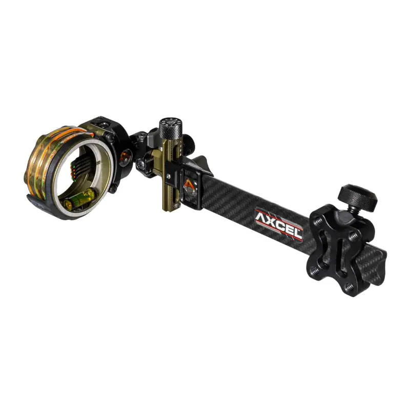 Axcel Armortech Lite Carbon Bow Sight – 5-Pin, .010" Pin Size, Tactical Design 1