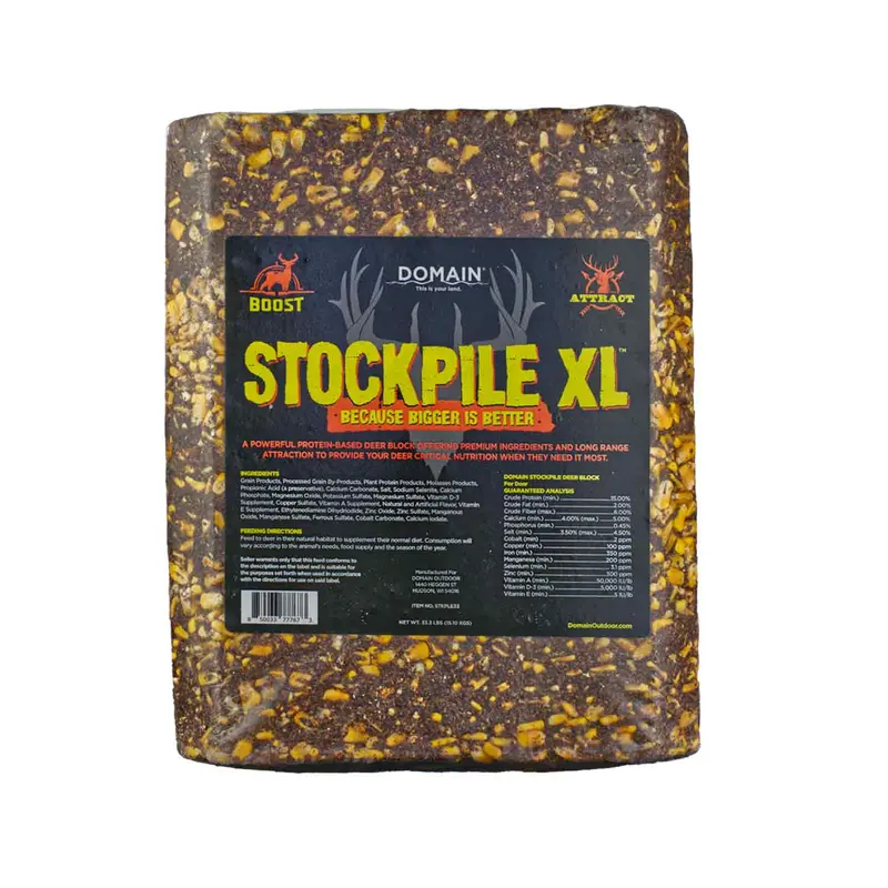 Domain Stockpile Xl Deer Nutrition Block – Extended-Release Mineral Supplement 1