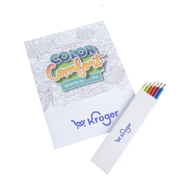 Klv-337 | Creative Adult Coloring Book Set With Premium Colored Pencil Pack 1