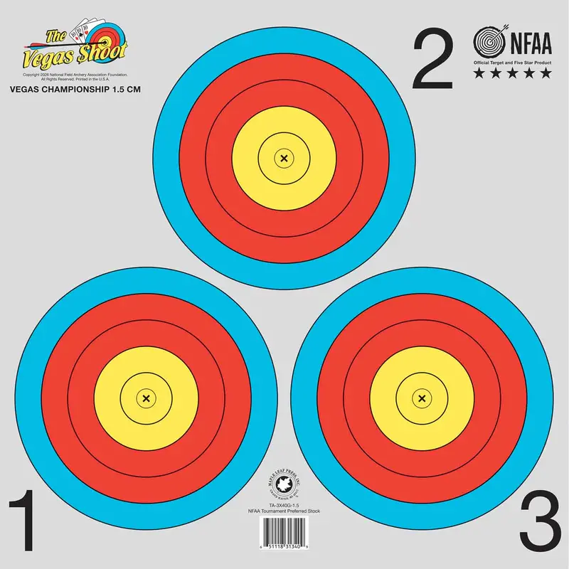Maple Leaf Vegas Championship Target – 3-Spot, 1.5 Cm Ring Size 1