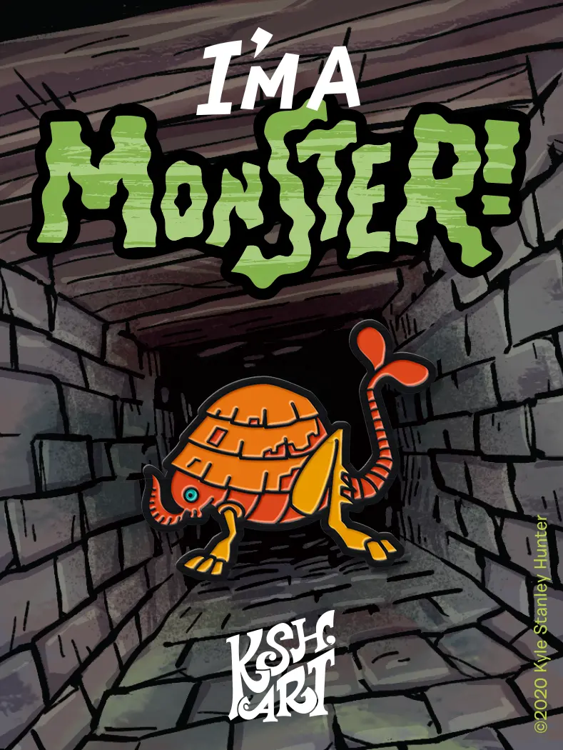 Rust Monster Enamel Pin 1