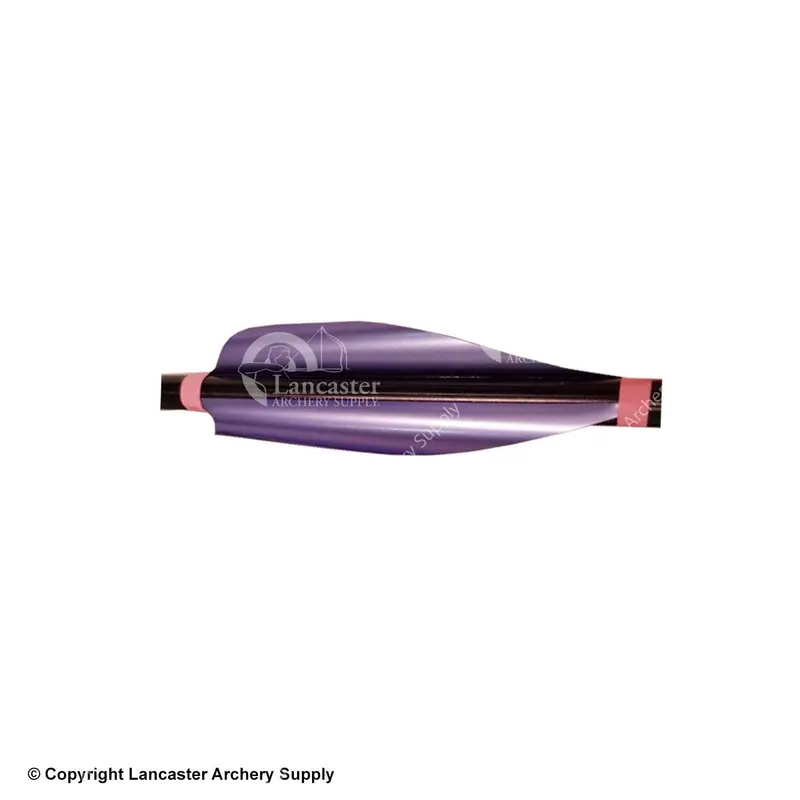 Xs Wing Metallic Vane - Medium Stiffness, 50Mm Length, High-Silver/Purple, Right-Hand 1