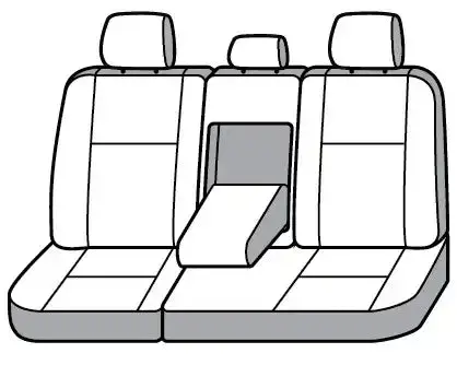 Covercraft Ss8424Pcch Semi-Custom Seat Cover Set – 60/40 Split Rear Bench For Ford F-150 1