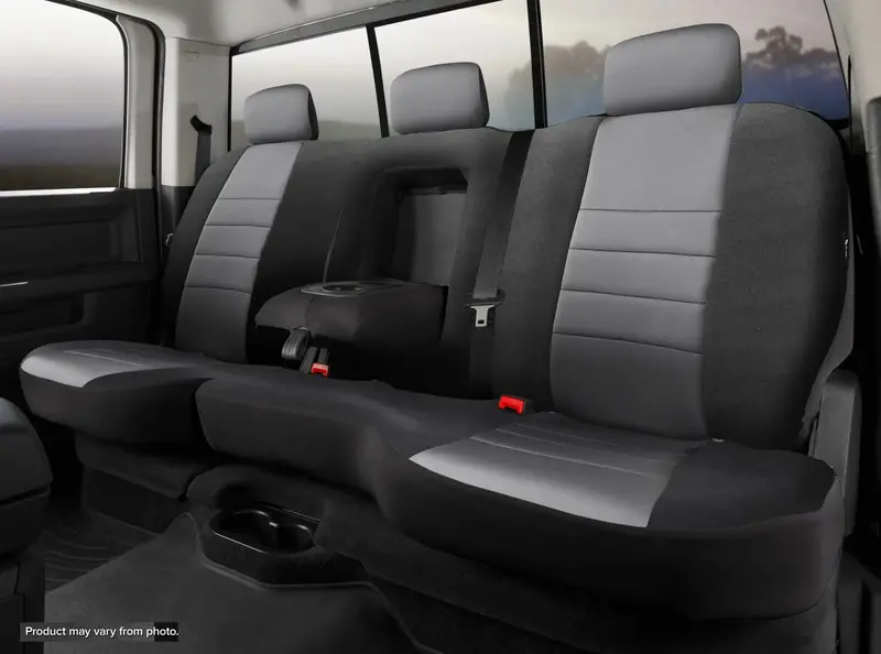 Fia Np92-50 Gray Rear Seat Cover – Neoprene Custom Fit With Black/Gray Contrast Panels 1