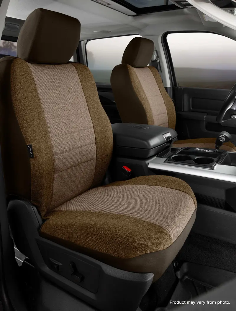 Fia Oe37-52 Taupe Oe30 Series Custom-Fit Front Seat Covers – Tweed Fabric 1