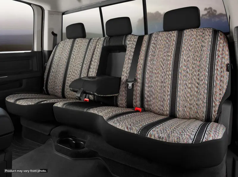 Fia Tr42-39 Custom Rear Seat Cover – Black/Gray Saddleblanket Fit For Jeep Wrangler Tr40 Series 1