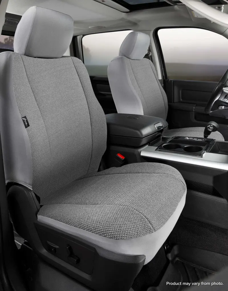 Fia Trs47-65 Gray Front Seat Cover – Wrangler-Specific Saddleblanket Style, Solid Color Fit 1